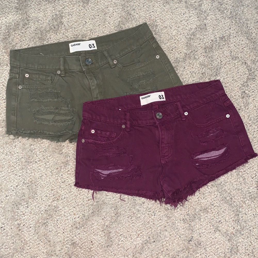 GARAGE shorts (two pairs)